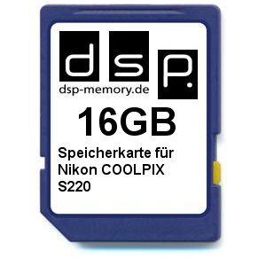 Z-4051557367678 16 GB minneskort för Nikon COOLPIX S220