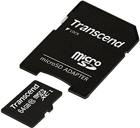 TS64GUSDXC10 Transcend 64 GB microSDXC/SDHC klass 10 (Premium) med adapter