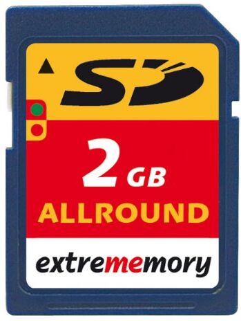 4260030121830 Extrememory 2 GB SD EM 60x allroundminneskort