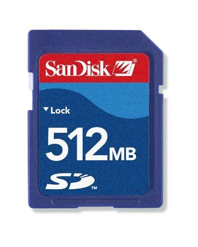 SDSDB-512-E10 SanDisk Secure Digital (SD) Minneskort 512 MB (detaljhandelspaket)