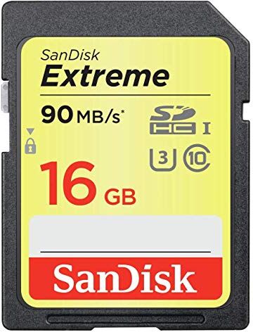 SDSDXNE-016G-GNCIN CARTE MEMOIRE SANDISK EXTREME SDHC 90 MB 16 GB