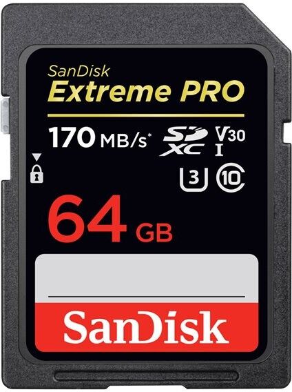 SanDisk 64GB SanDisk Extreme Pro SDXC Class 10 UHS-I Class 3 170MB/s