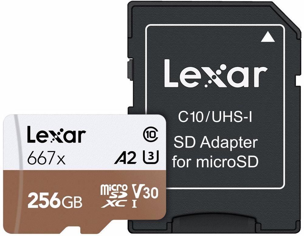 Lexar MicroSDXC Pro 256GB UHS-I U3 V30, 100MB/s