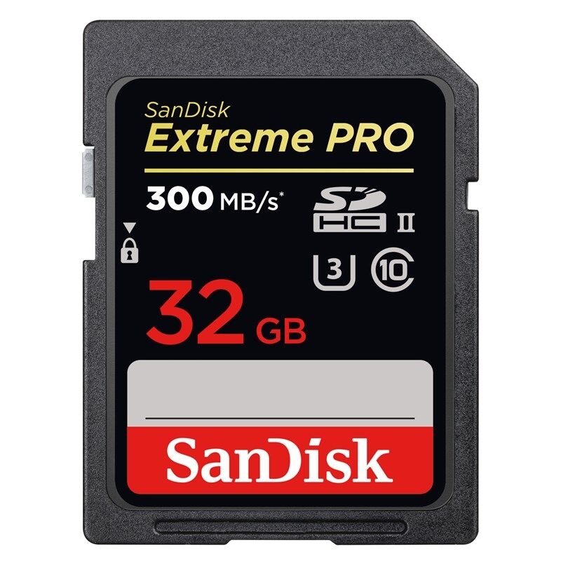 SanDisk SDHC Extreme Pro 32GB 300/260MB/s UHS-II
