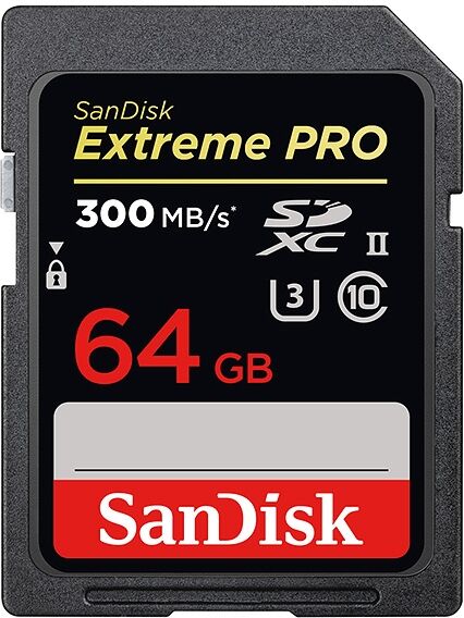 SanDisk SDHC Extreme Pro 64GB 300/260MB/s UHS-II