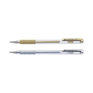 Pentel Gel-Tintenroller K118, gold und silber, Display