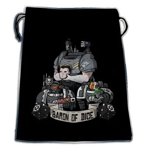 Baron of Dice Premium Black Dice Bag: Man & Machine