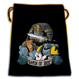 Baron of Dice Premium Black Dice Bag: Wolf Pack
