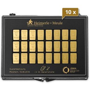 10 x 50 x 1 g Gold UnityBar Collection Heimerle und Meule