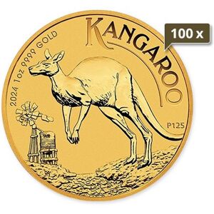 100 x 1 Unze Gold Australien Knguru 2024