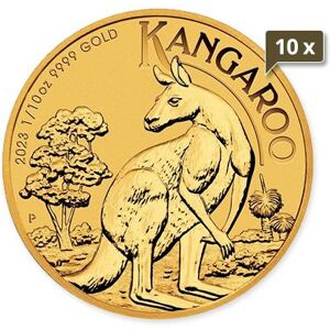 10 x 1/10 Unze Gold Australien Knguru diverse Jahrgnge