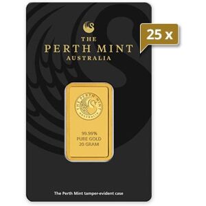 25 x 20 g Goldbarren Perth Mint