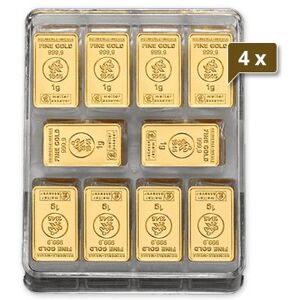 4 x 250 x 1 g Gold UnityBox L Heimerle und Meule