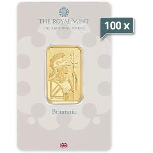 100 x 20 g Goldbarren Britannia Royal Mint