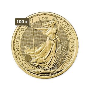 100 x 1 Unze Gold Britannia 2024