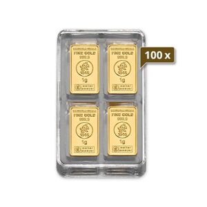 100 x 36 x 1 g Gold UnityBox XS Heimerle und Meule