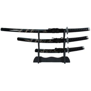 GT-DEKO - Fantasy und Schwert Shop Samurai Schwerter Set Daisho schwarz