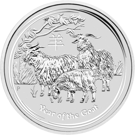 1 Unze Silber Lunar II Ziege 2015 (differenzbesteuert)