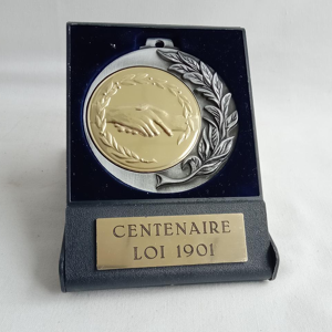 Médaille Centenaire loi 1901 - OMS Chatenoy le Royal Multicolore