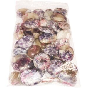 Pierres roulées Tourmaline rose sur anhydrite - 1Kg