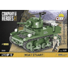 Klocki COBI Company of Heroes 3: M3A1 Stuart 3048