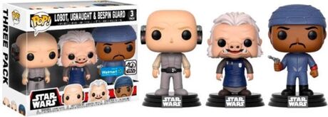 Funko Conjunto de 3 Figuras POP! Star Wars Lobot Ugnaught e Bespin Guard