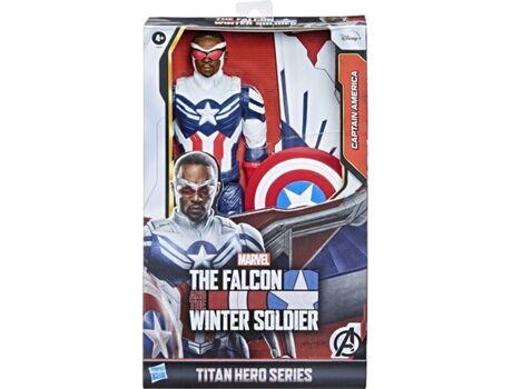 Avengers Figura de Ação The Falcon Captain America Marvel Titan Hero Series (Idade Mínima: 4 anos)
