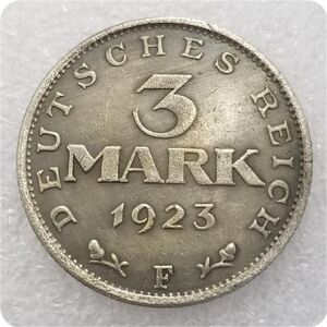 moreone 1923 3 Mark German Commemorative Collectible Coins