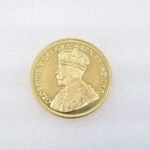 bestgogogo 1914 Canada Commemorative Collectible Souvenirs Golden 10 Cents Coins