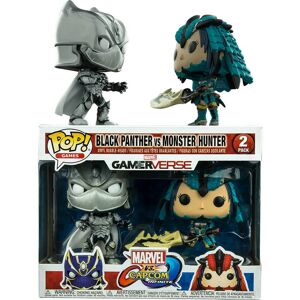 Funko Pop Marvel v Capcom Inf Black Panther & Monster Hunter Pop 2Pk 2