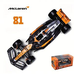 SHEIN 1 PC Burago 1:43 2023 Mclaren MCL60 #81 Alloy Car Die Cast Model Toy Collectible,Collection Gifts,Birthday Gifts No.81 One Size