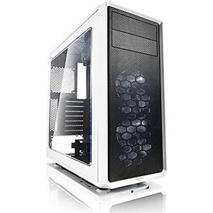 Fractal Design Focus G White Window, PC Gehäuse (Midi Tower mit seitlichem Fenster) Case Modding für (High End) Gaming PC, weiß