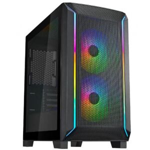 Silverstone FARA 312 - mATX-Gehäuse, Tempered Glass - schwarz