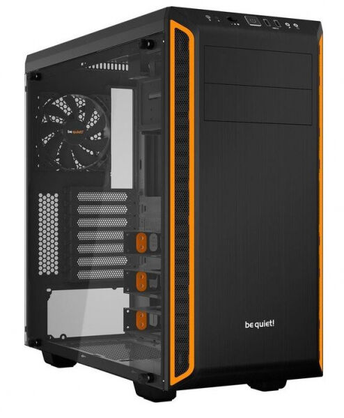 Be Quiet PureBase 600 Midi-Tower Orange mit Seitenfenster