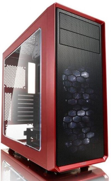 Fractal Design Focus G - Midi-Tower Rot mit Seitenfenster-Kit