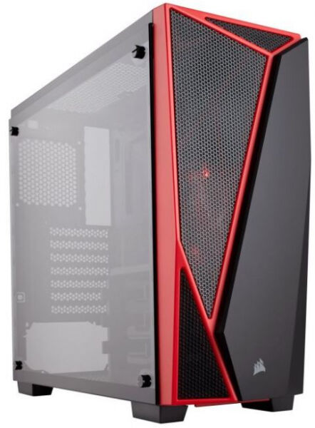 Corsair Carbide Series SPEC-04 Mid-Tower Gaming-Gehäuse - Schwarz/Rot