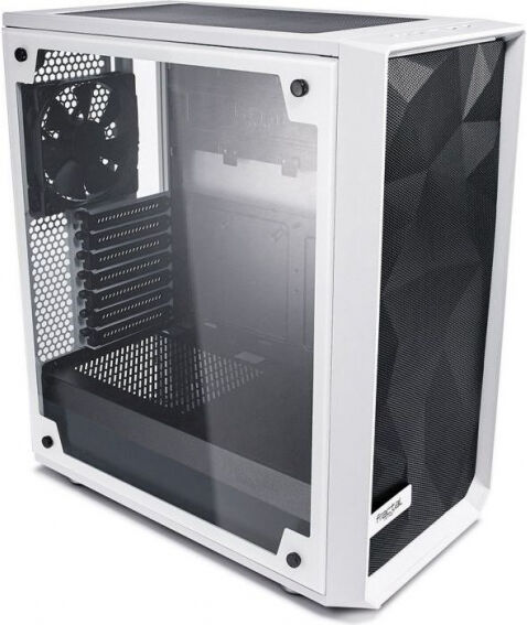 Fractal Design Meshify C White - TG - Midi-Tower-Gehäuse Weiss mit Window-Kit