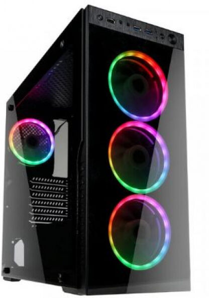 Kolink Horizon RGB Midi-Tower Tempered Glass - Schwarz