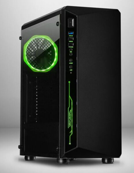 Inter-Tech C-3 Saphir - Midi-Tower mit RGB-Lüfter