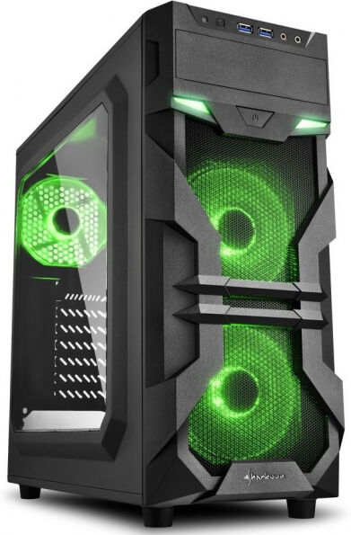 Sharkoon VG7-W Green - Midi-Tower