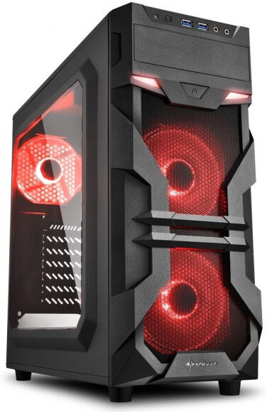 Sharkoon VG7-W Red - Midi-Tower