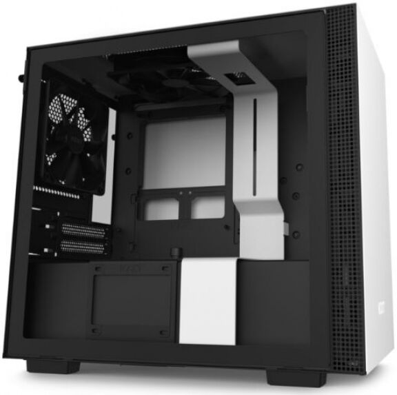 NZXT H210 - Mini-Tower Gehäuse / Tempered Glass - Schwarz/Weiss