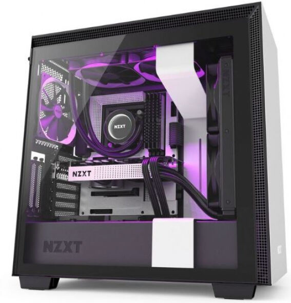 NZXT H710i Window - Midi-Tower Gehäuse / Tempered Glass - Schwarz/Weiss