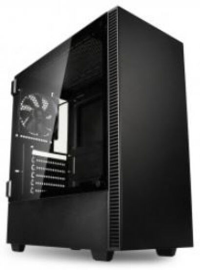 Kolink Castle Midi-Tower - Tempered Glass - Schwarz