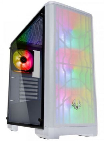 BitFenix Nova Mesh TG A-RGB - Midi-Tower / Tempered Glass - Weiss