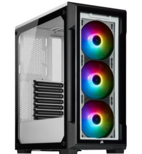 Corsair iCUE 220T RGB Smart - Midi-Tower / Tempered Glass - Weiss