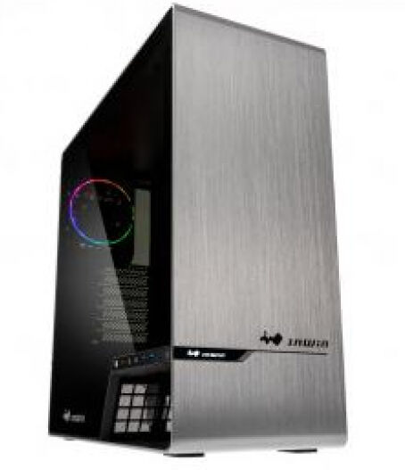 In-Win InWin 905 Midi-Tower / OLED / Tempered Glass - Silber