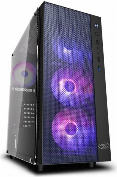 Deepcool MATREXX55 MESH ADD-RGB 4F - Midi-Tower Schwarz / Tempered Glass