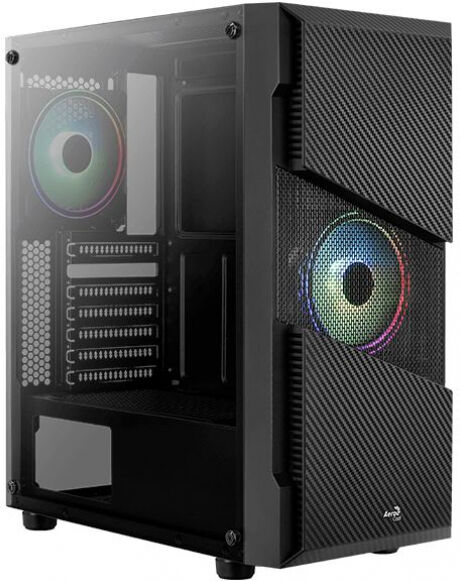 Aerocool Menace RGB Tempered Glass - Midi-Tower Black