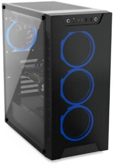 SilentiumPC Armis AR6X TG ARGB - Midi-Tower Gehäue Schwarz / Tempered Glass